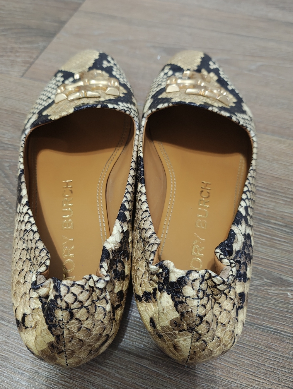 Tory Burch Eleonor Loafer Snake Print Leather View 2
